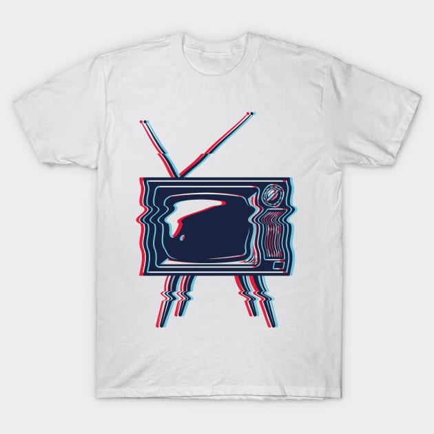 Old Retro TV | Old Vintage School TV T-Shirt by benayache